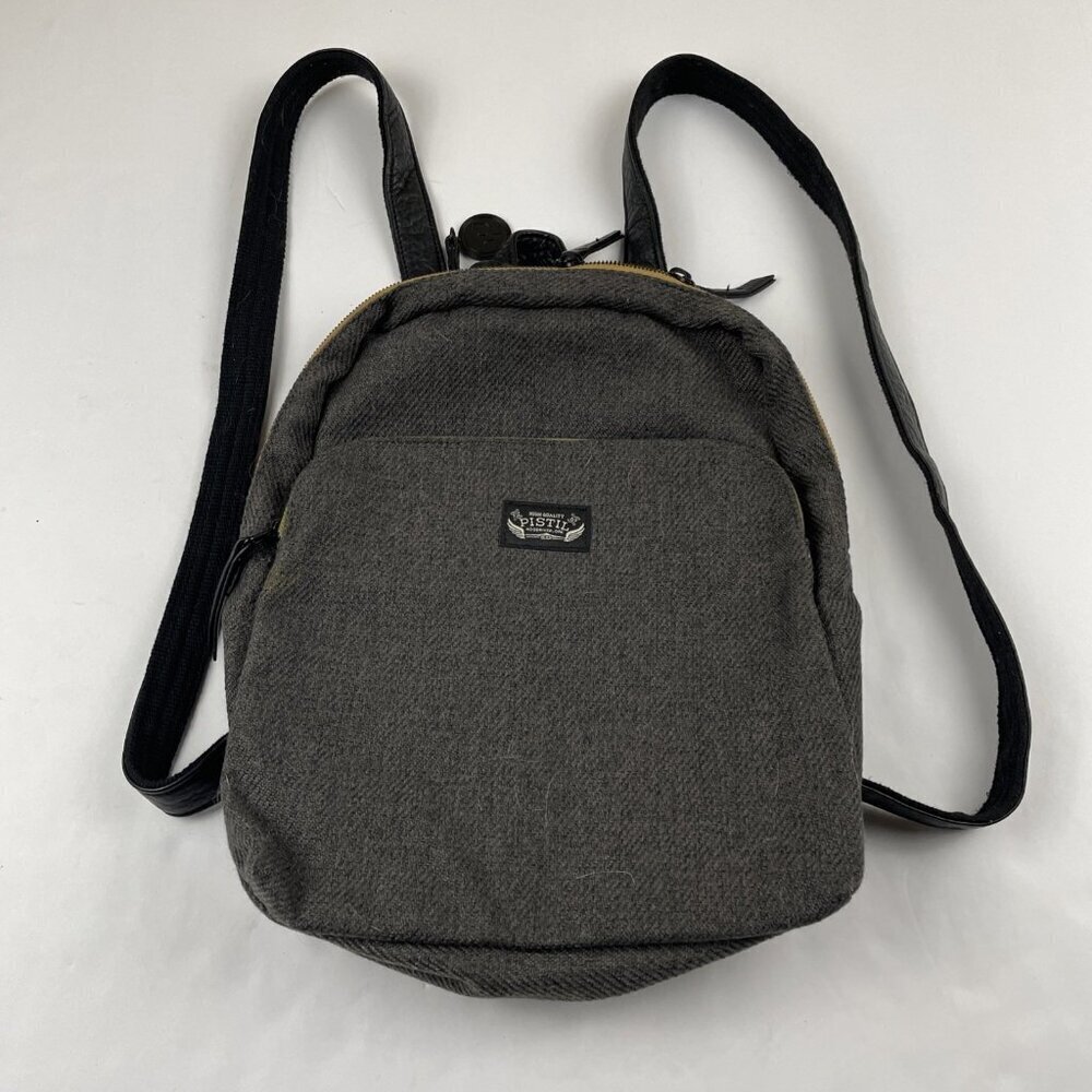Pistil Backpack Small Polyester Faux Leather Strap Travel Lightweight